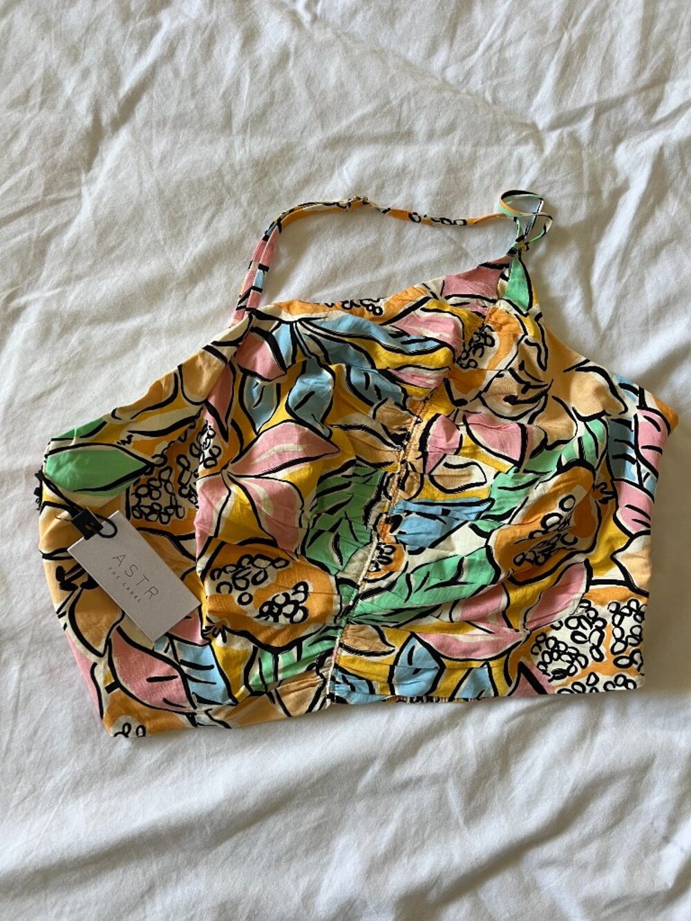 NWT - Floral cropped top